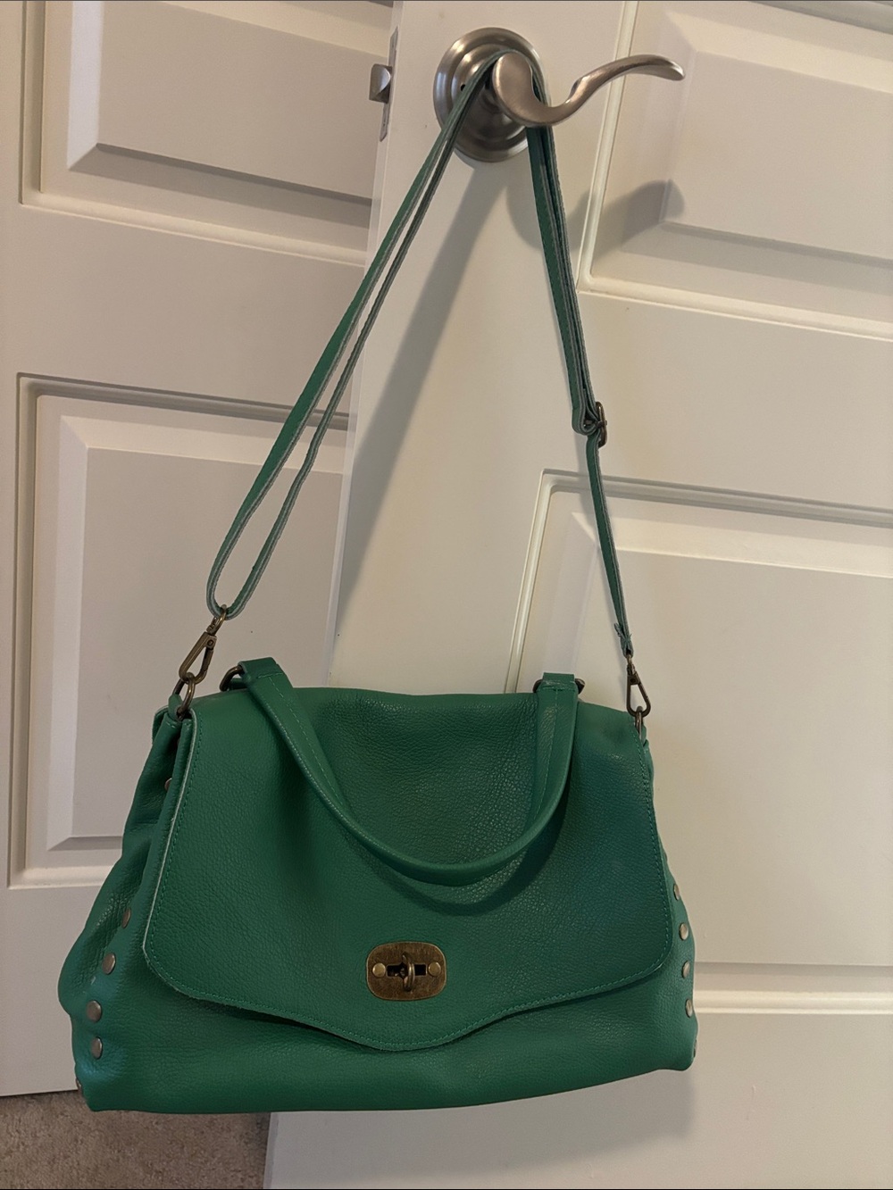 Leather /suede bag from Naples, Italy